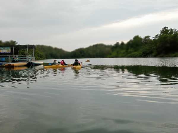 Kayaking.