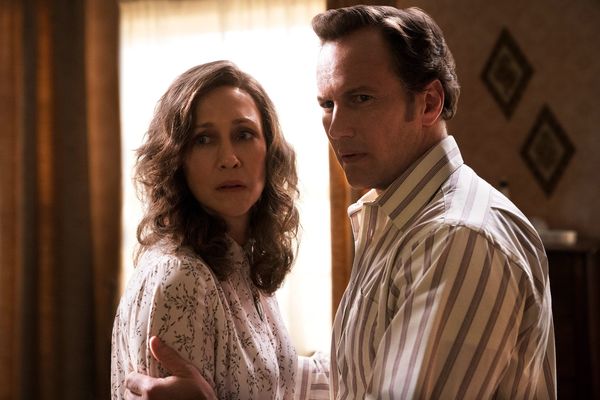 Vera Farmiga (portraying Lorraine Warren) and Patrick Wilson (portraying Ed Warren) in 'The Conjuring' films.