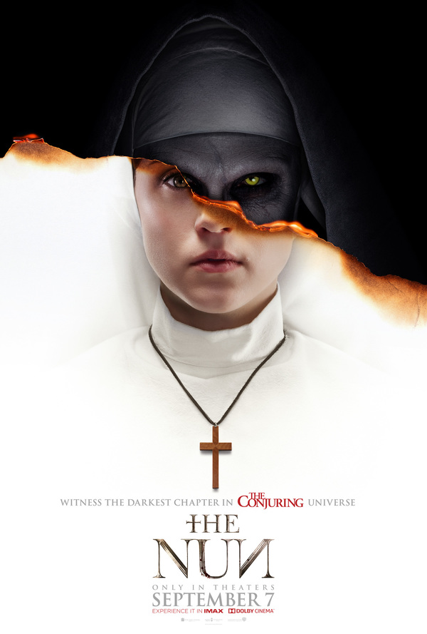 Official movie poster of 'The Nun' (2018).