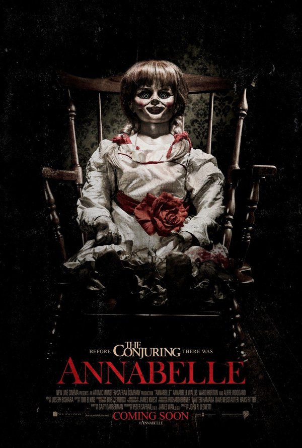 Official poster of 'Annabelle' (2014).