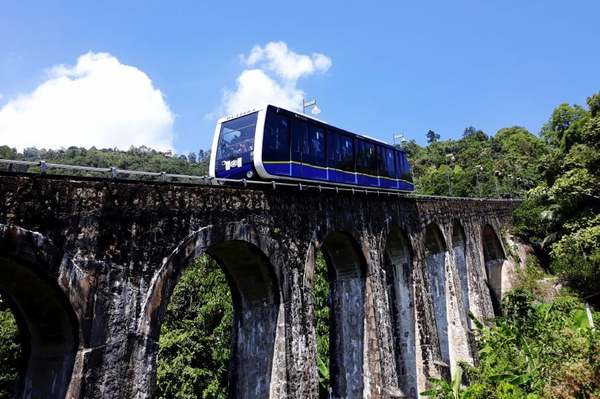 Penang Hill's funicular train.