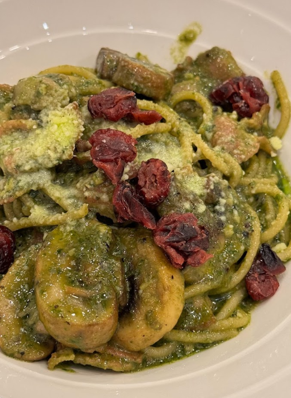 Sneaky Pesto Spaghetti.