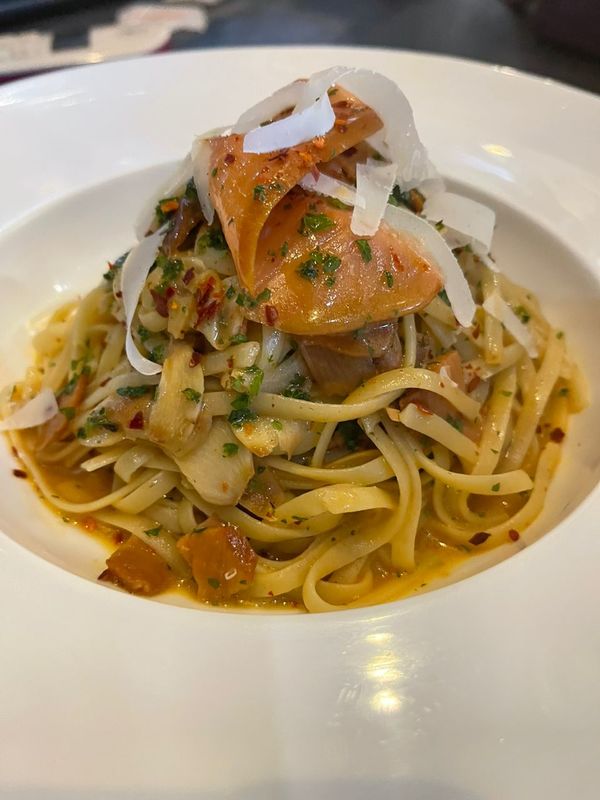 Spaghetti al Salmone Piccante.