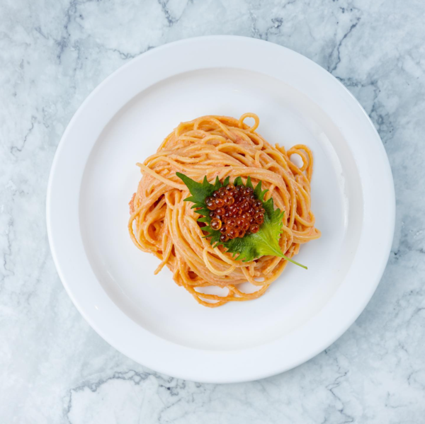 Fresh-made Spaghetti with Mentaiko & Ikura.