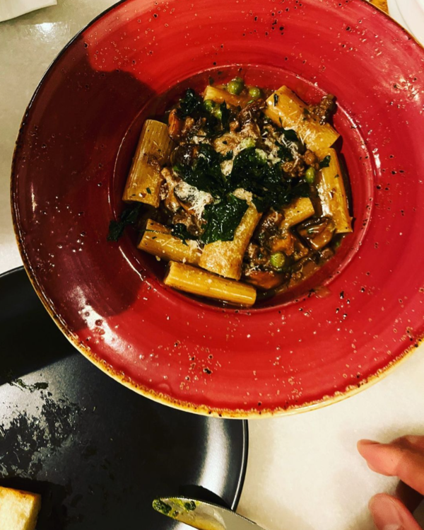 Their best-selling pasta, Rigatoni alla Norcina.