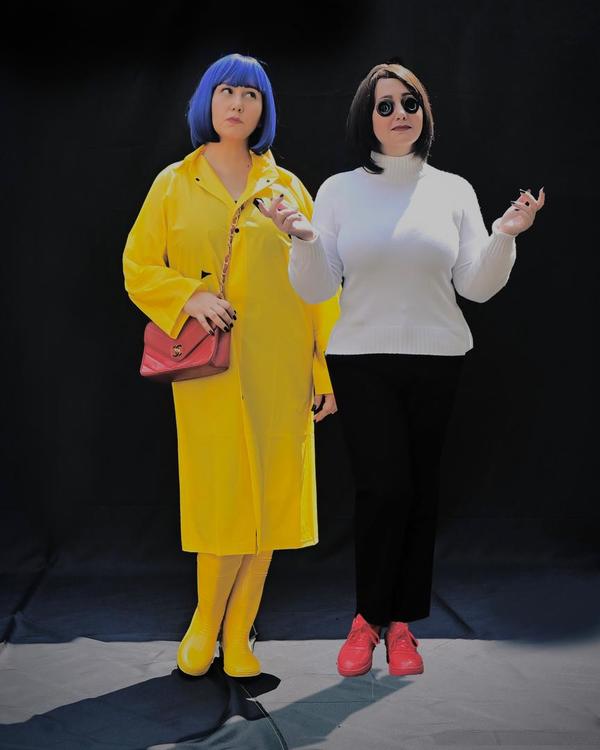 Sasha as Coraline and Other Mother from the movie 'Coraline'.