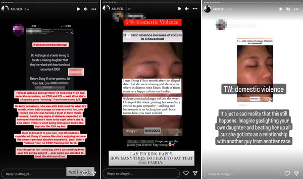 Dong Yi's friends defending Emiri and her after her parents claimed that she was kidnapped by Emiri.