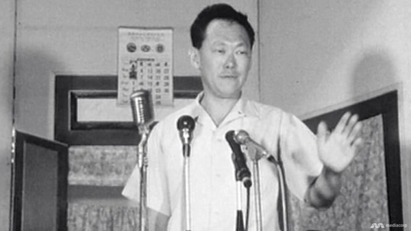 Lee Kuan Yew pictured in 1965.