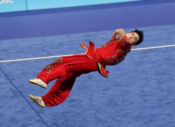 National wushu athlete Wong Weng Son.