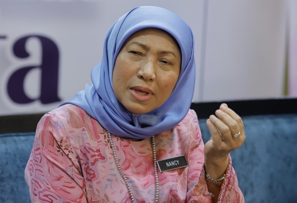 Women, Family, and  Community Development Minister Datuk Seri Nancy Shukri.