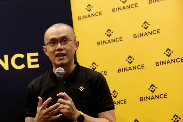 File photo of Zhao Changpeng, founder and chief executive officer of Binance.