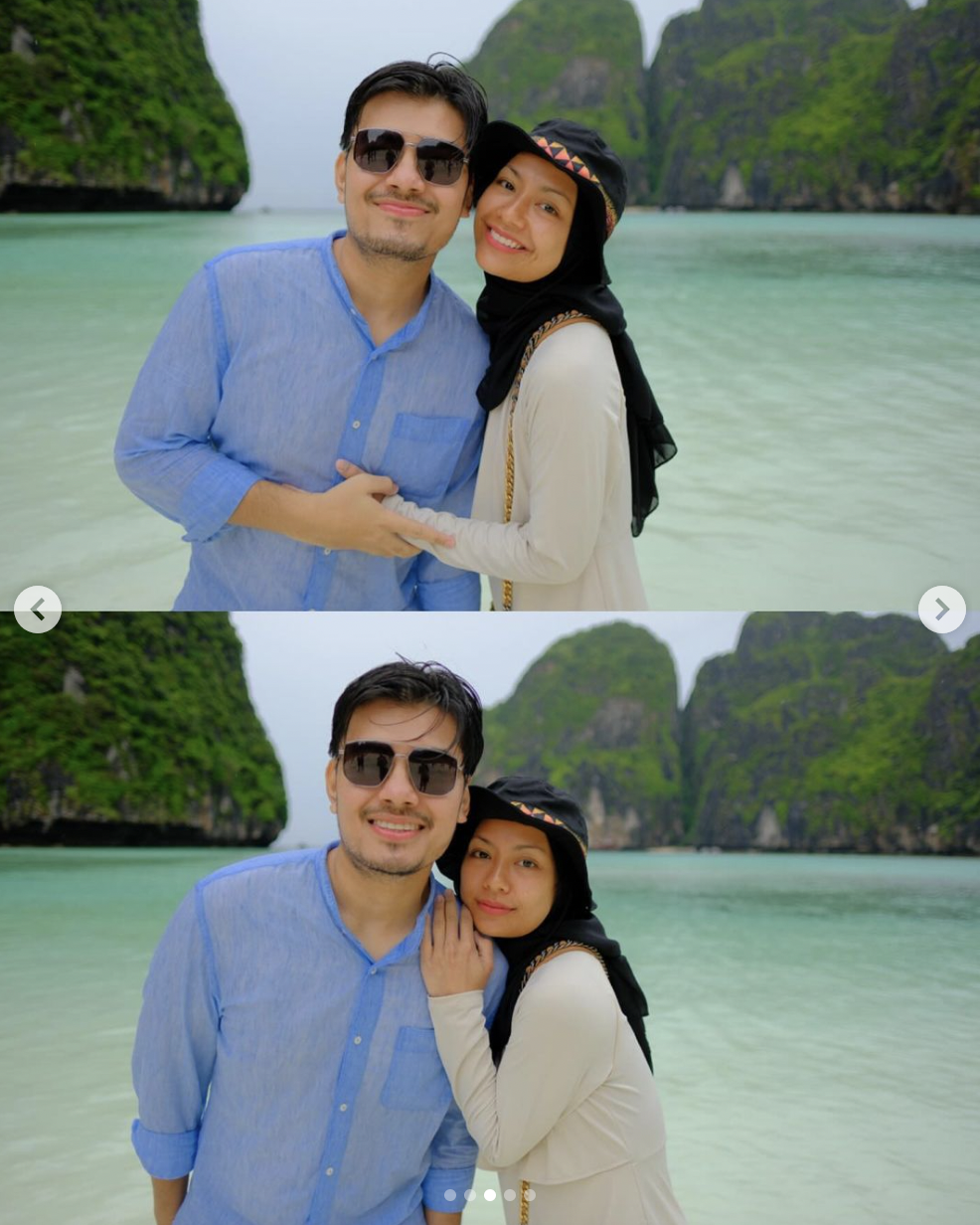 Hafiz Mahamad dan isteri, Syafiqah Aina.