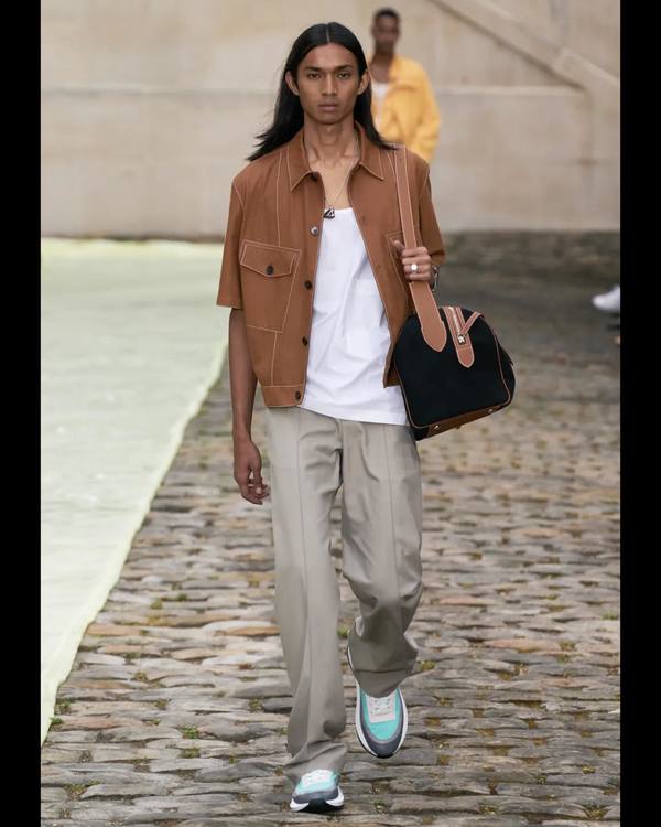 Ridzman Zidaine for Hermes SS23 Paris Fashion Week.