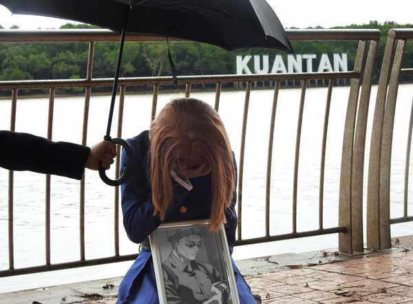 Wong's viral photo showing an individual cosplaying as a 'Jujutsu Kaisen' character paying tribute to Nanami.