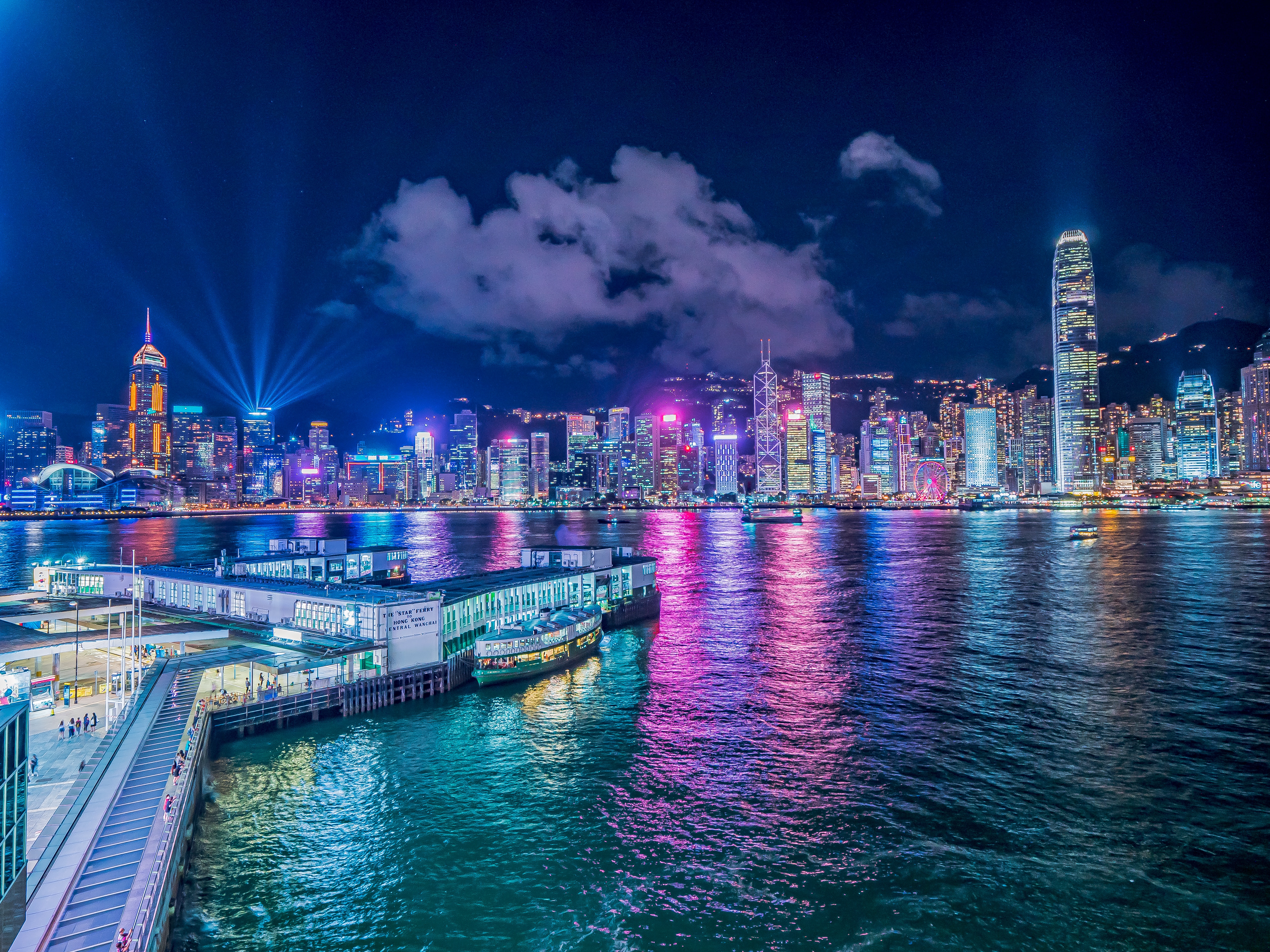 Companies hong kong. Гонг Конг. Гонконг 4к. Порт Гонг Конг. Ночной город.