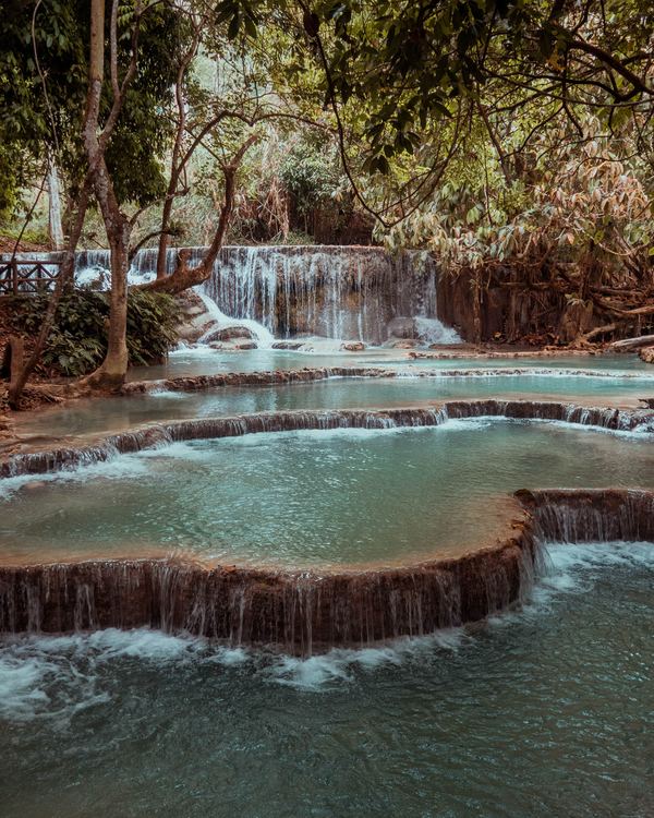 Kuang Si Falls near Luang Prabang, Laos.