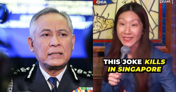 Left to right: Inspector-General of Police (IGP) Acryl Sani Abdullah Sani and Jocelyn Chia.