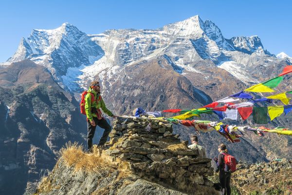 Namche Bazaar view point, Nepal.