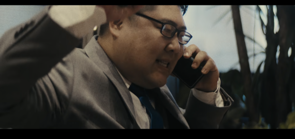 An actor portraying Jho Low.