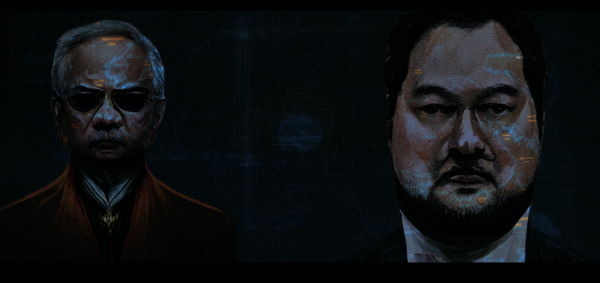 An AI-generated image of Jho Low and Najib Razak.