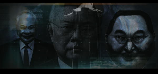 An AI-generated image of Jho Low and Najib Razak.