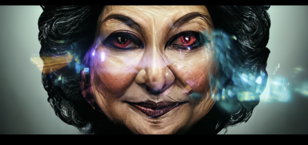 An AI-generated image of Rosmah Mansor.