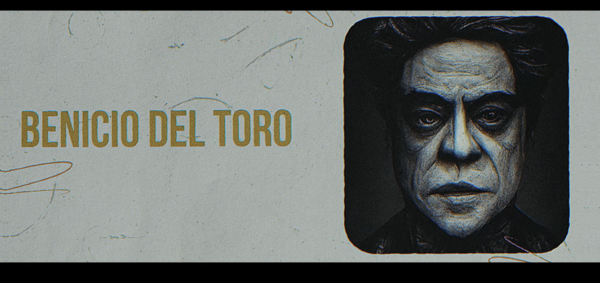 An AI-generated image of Benicio Del Toro.