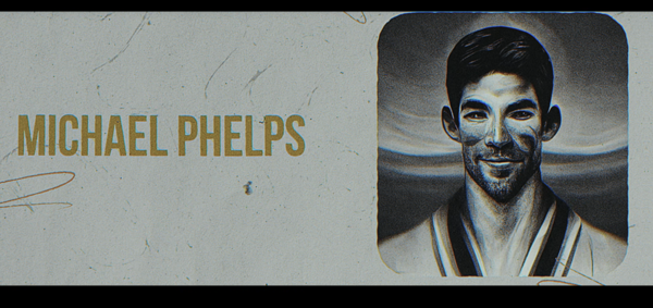 An AI-generated image of Michael Phelps.