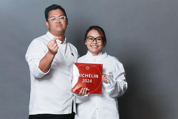 The co-owners of Mia: Michelle Goh and her husband, Pongcharn Russell.