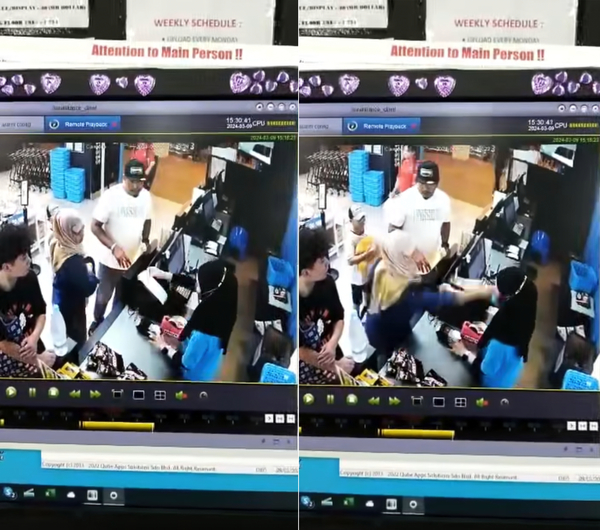 Screenshots of the video posted by the victim.