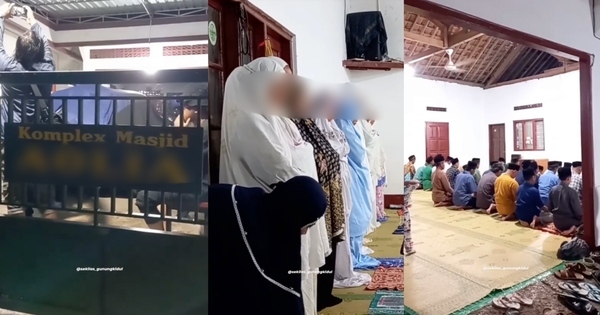 Jemaah Masjid Aolia ketika solat sunat Tarawih.