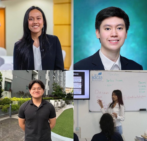 (From top left to bottom right) Thamini Vijeyasingam, Bryan Lim, Victor Ngow, and Elisa See.