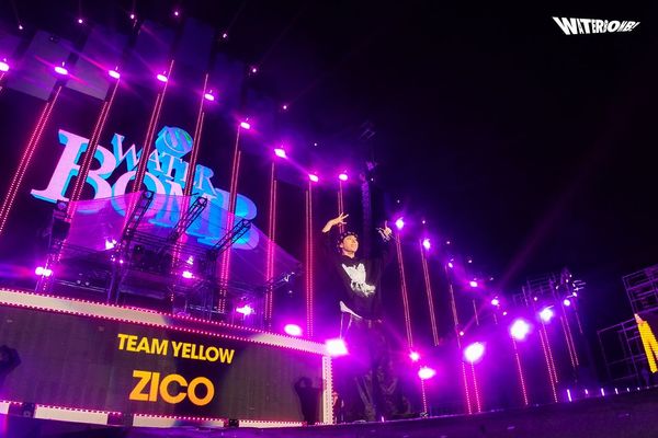 Rapper Zico at WATERBOMB KOREA 2023.