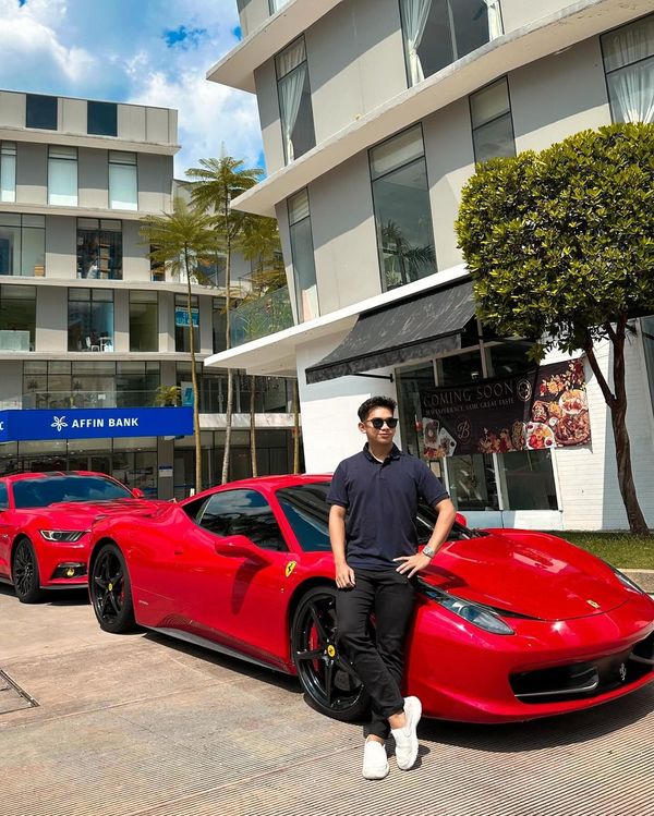 Munashraf said he finally bought the car of his dreams, a Ferrari, this year.