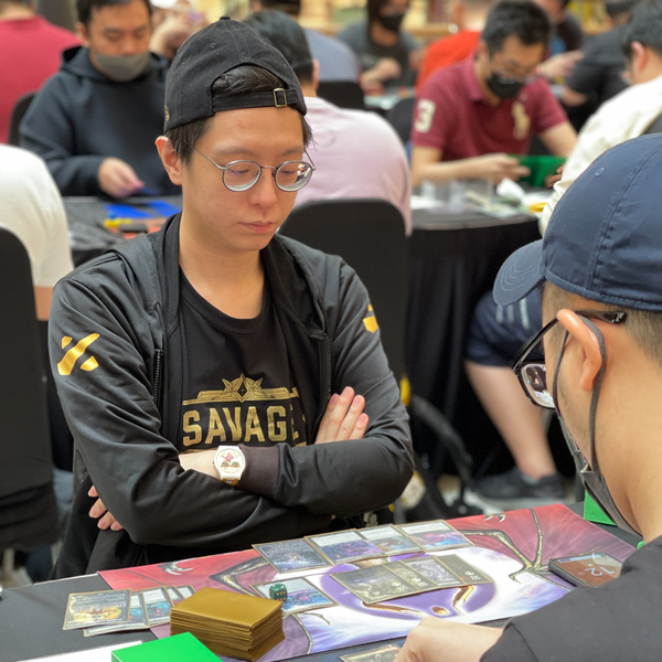 Two players duking it out at a recent 'Magic: The Gathering' tournament in Kuala Lumpur.