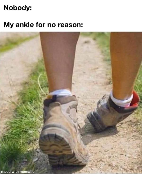 Why do our ankles do this?