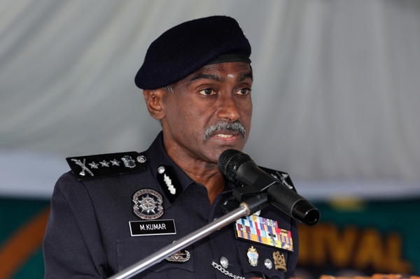Johor police chief Commissioner M Kumar.