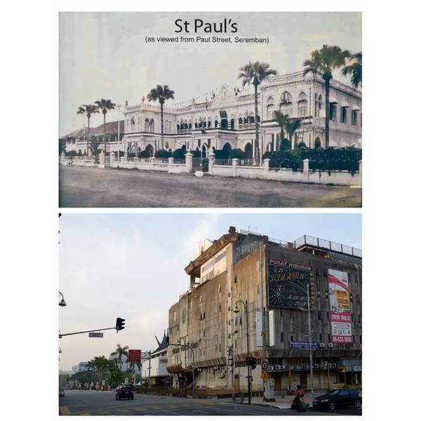 Wisma Punca Emas currently sits at the original location of St. Paul's Institution at Jalan Yam Tuan (then Paul Street).