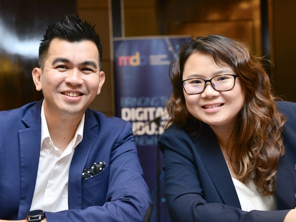 MDA Vice President Nicholas Sagau (left) and President Eileen Ooi (right).