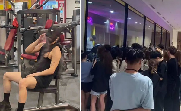 Wang attracted a large crowd when he was spotted working out at a gym in Petaling Jaya earlier this month.