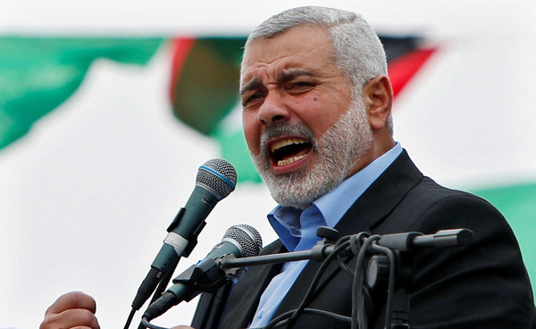 A file photo of Ismail Haniyeh.