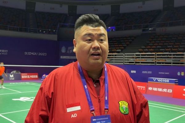 Indonesian badminton team manager, Armand Darmadji.