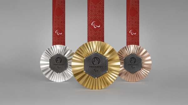 The Paris 2024 Paralympic Games medals.