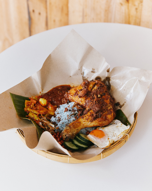 The café's current traditional nasi lemak.