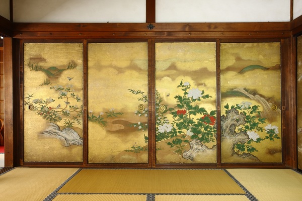 Shoin sliding door painting.