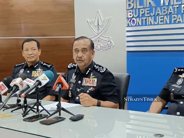 IGP Razarudin speaking during a press conference following the raid at the care homes.