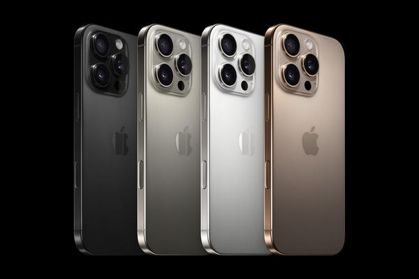 The iPhone Pro models come in four colours.