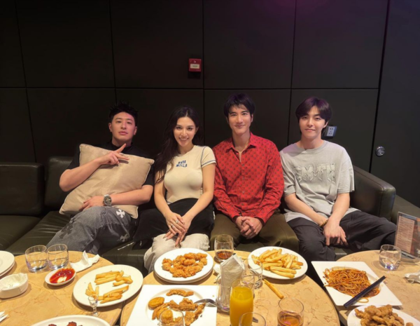 From left to right: Will Pan, Haezee, Wang Leehom, and Chen Linong.