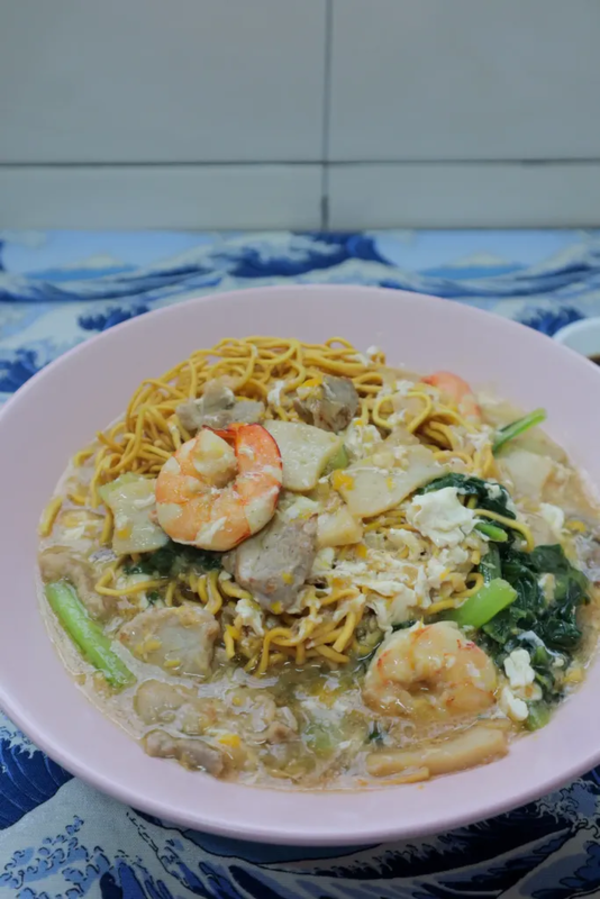 Cantonese Fried Yee Mee dish