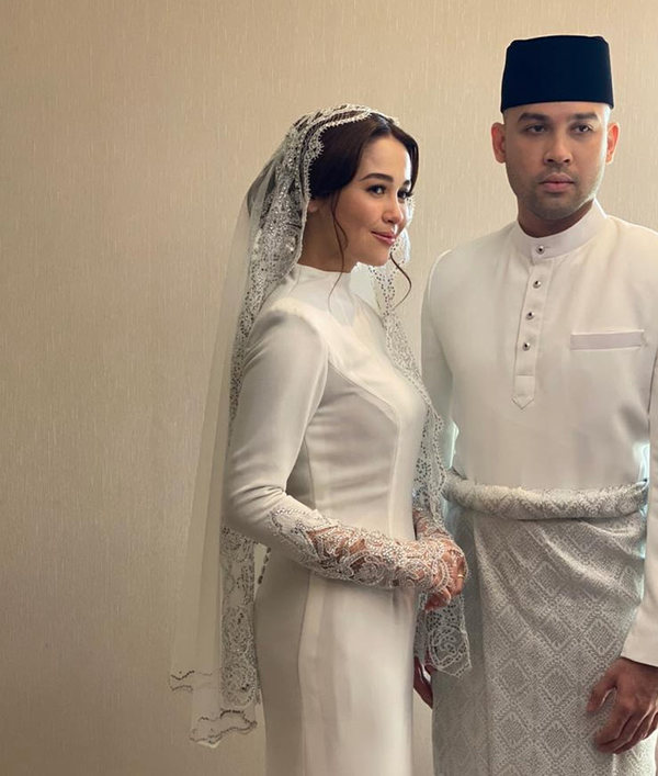 Emma Maembong with her ex-husband, Muhammad Shazli Azhar.